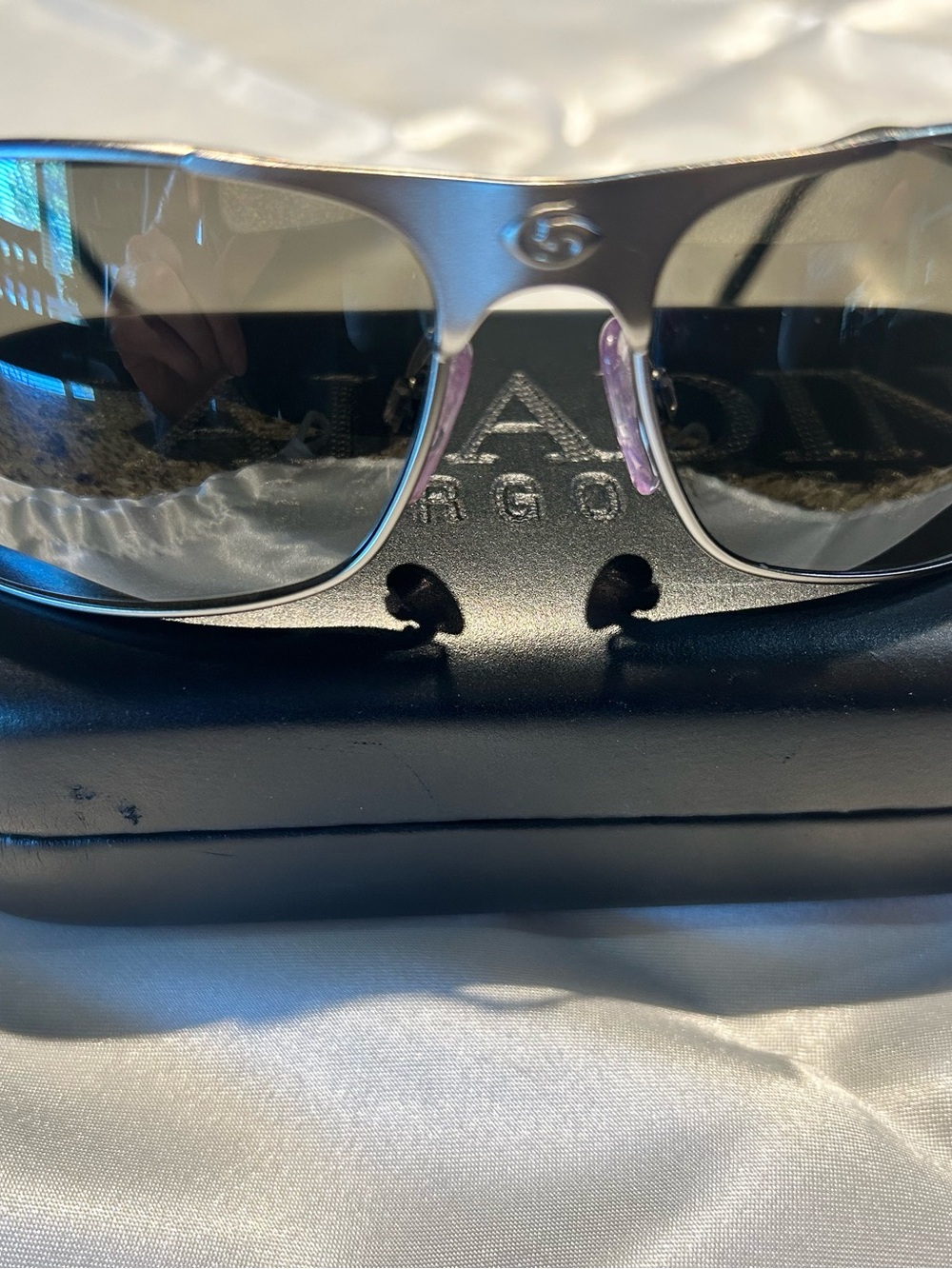 Vintage Gargoyle Unisex Silver Frame Sunglasses